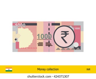 Rupia india. Billete de rupia india.