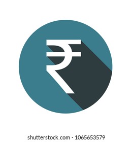 Indian Rupee Symbol Flat Design Stock Vector (Royalty Free) 338537609