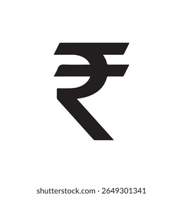 Indian rupee icon isolated. simple vector icon on white background