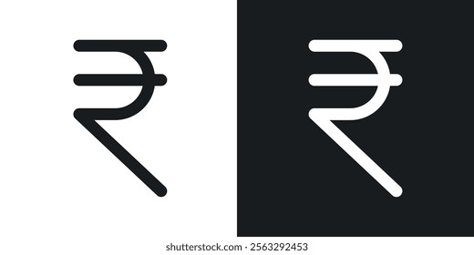 Indian rupee icon pack for app and website ui designs.