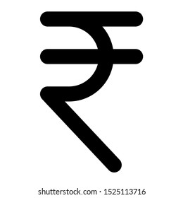 Indian Rupee icon. Indian Rupee sign. vector