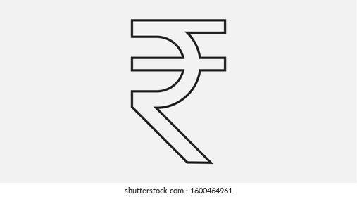 Indian Rupee icon. Vector illustration icon.  India banking currency symbol. Currency icon, money icon.