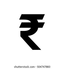 Indian Rupee Icon Vector Symbol, Indian Currency Symbol