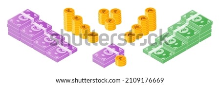 Indian Rupee Money and Coin Bundle Set
