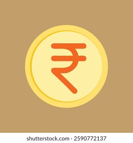 Indian Rupee Sign in vector illustration