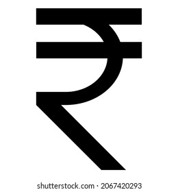 Indian Rupee Symbol Currency Inr Black 库存矢量图（免版税）2067420293 | Shutterstock