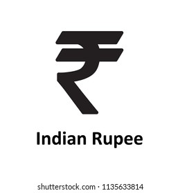 Indian Rupee symbol icon. Vector.