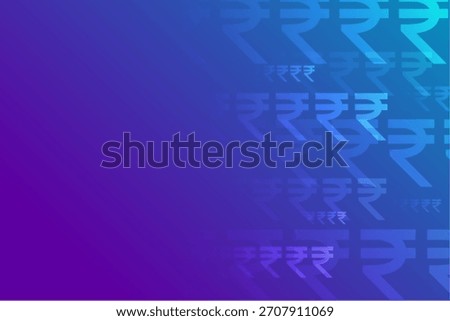 indian rupee symbol on vibrant background for digital payment or investment vector