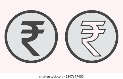 Indian Rupee symbol vector EPS 10