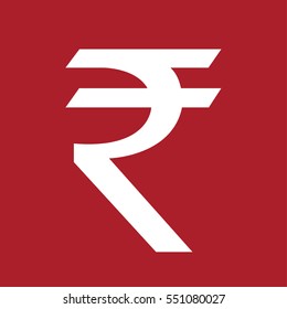 Indian Rupee symbol . Vector illustration