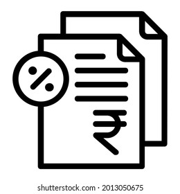 Symbol für das indische Steuerdokument