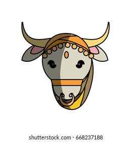 Indian Sacrew Cow Cartoon Stock Vector (Royalty Free) 668237188 ... pic