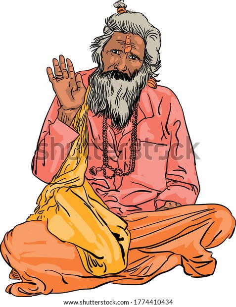 sadhu wala cartoon