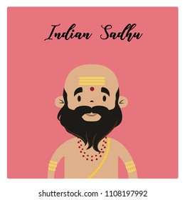 Indian Sadhu Vector
