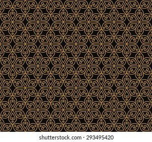 Indian Seamless Abstract Pattern Traditional Vintage Flowers