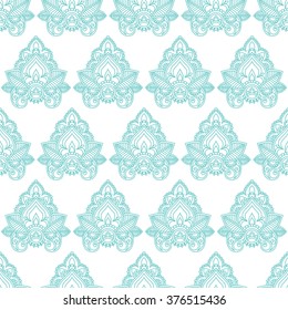 Indian Seamless elegant pattern in blue