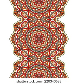 Indian seamless floral pattern. Vintage decorative elements. Hand drawn background. Islam, Arabic, Indian, ottoman motifs.