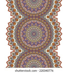 Indian seamless floral pattern. Vintage decorative elements. Hand drawn background. Islam, Arabic, Indian, ottoman motifs.