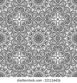 Indian seamless floral pattern. Vintage decorative elements. Hand drawn background. Islam, Arabic, Indian, ottoman motifs.