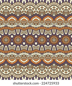 Indian seamless floral pattern. Vintage decorative elements. Hand drawn background. Islam, Arabic, Indian, ottoman motifs.