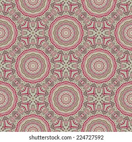 Indian seamless floral pattern. Vintage decorative elements. Hand drawn background. Islam, Arabic, Indian, ottoman motifs.