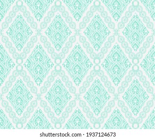 Indian seamless pattern design for home decor ideas. Fabric, boho, geometric, fashion style. Pillow textile decoration wallpaper. Ornament, ikat, ethnic vector illustrations background.