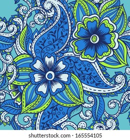 Indian seamless pattern, paisley pattern