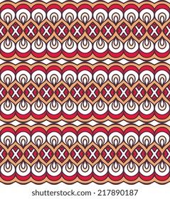 Indian seamless pattern. Vintage decorative elements. Hand drawn background. Islam, Arabic, Indian, ottoman motifs.