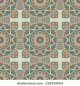 Indian seamless pattern. Vintage decorative elements. Hand drawn background. Islam, Arabic, Indian, ottoman motifs.