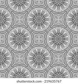 Indian seamless pattern. Vintage decorative elements. Hand drawn background. Islam, Arabic, Indian, ottoman motifs.