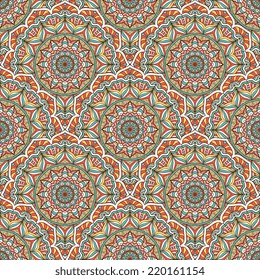Indian seamless pattern. Vintage decorative elements. Hand drawn background. Islam, Arabic, Indian, ottoman motifs.