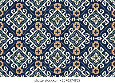 Indian seamless pattern,geometric ethnic floral seamless pattern,vector illustration,geometric oriental pattern traditional,Aztec style,abstract background.design for texture,fabric,clothing,decor.