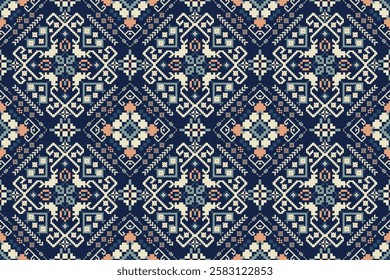 Indian seamless pattern,geometric ethnic floral seamless pattern,vector illustration,geometric oriental pattern traditional,Aztec style,abstract background.design for texture,fabric,clothing,decor.