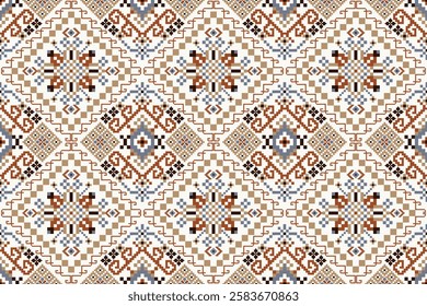 Indian seamless pattern,geometric ethnic floral seamless pattern,vector illustration,geometric oriental pattern traditional,Aztec style,abstract background.design for texture,fabric,clothing,decor