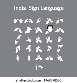 Indian Sign Language (ISL) is used in the deaf community all over India