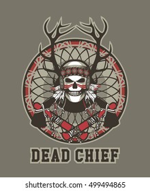 Indian skull chief