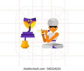 Indian Snake Charmer Icon