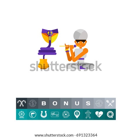 Indian Snake Charmer Icon
