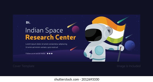 Indian space research center facebook cover page template