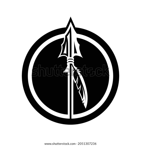 Indian Spear Logo Vector Design Template Stock Vector (Royalty Free ...