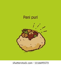 indian street food Pani puri