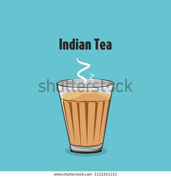 Indian Street Masala Tea Vector Stock Vector (Royalty Free) 1122261221