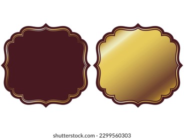 Indian style decorative frame set. Vector data.