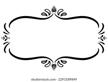 Indian style decorative frame. Vector data.