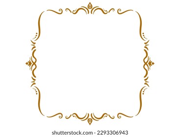 Indian style decorative frame. Vector data.