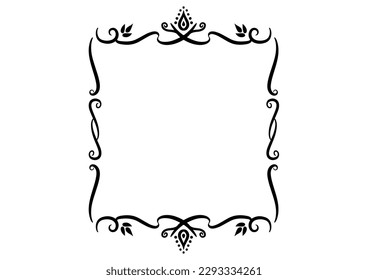 Indian style decorative frame. Vector data.