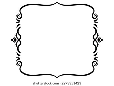 Indian style decorative frame. Vector data.