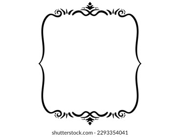 Indian style decorative frame. Vector data.