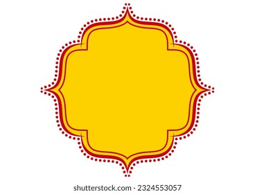 Indian style decorative frame. Vector data.