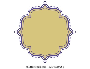Indian style decorative frame. Vector data.